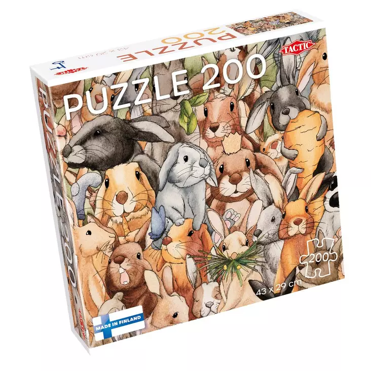TacTic palapeli bunnies 200 palaa - Palapelit ja pulmapelit - 6416739592435 - 1