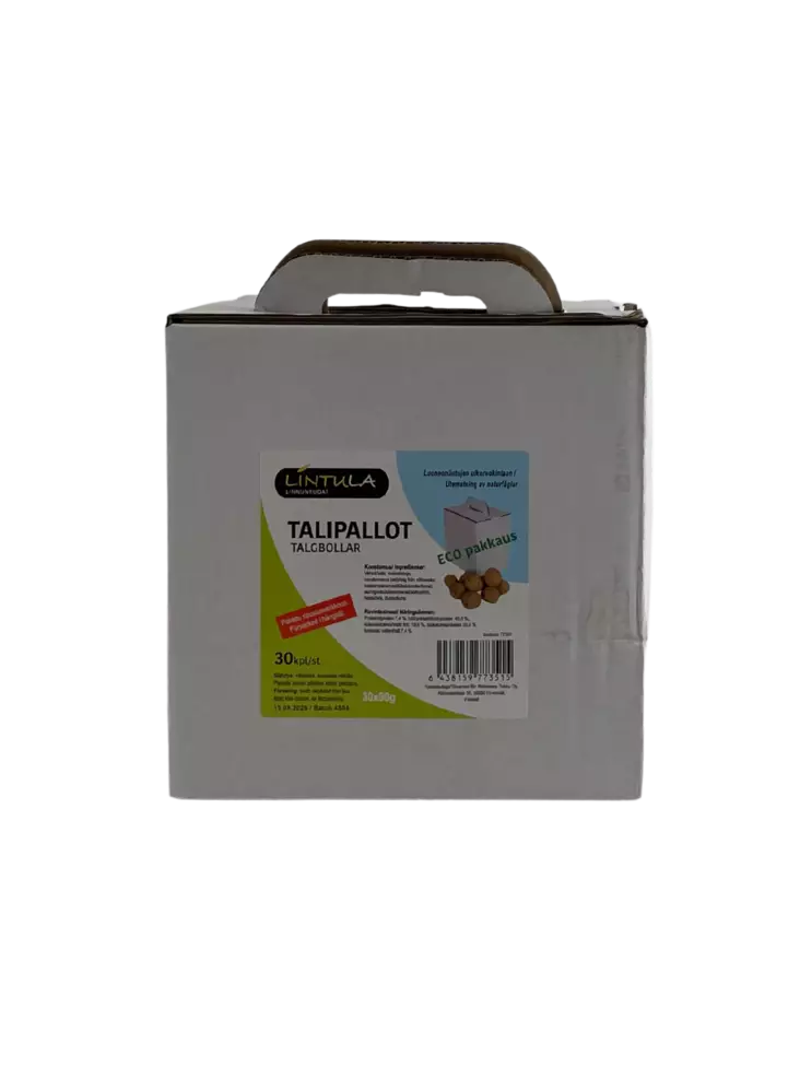 Talipallot verkolla EKO pakkaus 30X90g - Linnunruoka - 6438159773515 - 1