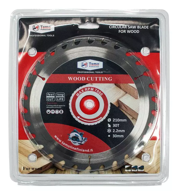Tamo pyörösahanterä 210x30Tx30mm - Sirkkelinterät - 6420613763095 - 1