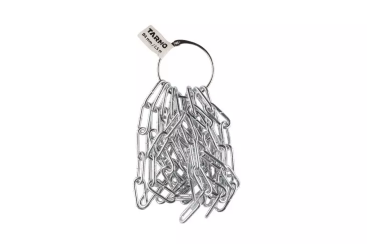 Tarmo pitkälenkkikettinki 4mm 2,5m - Kettingit, vaijerit ja rautalangat - 6410416567365 - 1