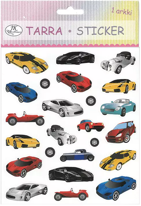 Tarra-arkki urheiluautot - Tarrat - 6417715025855 - 1