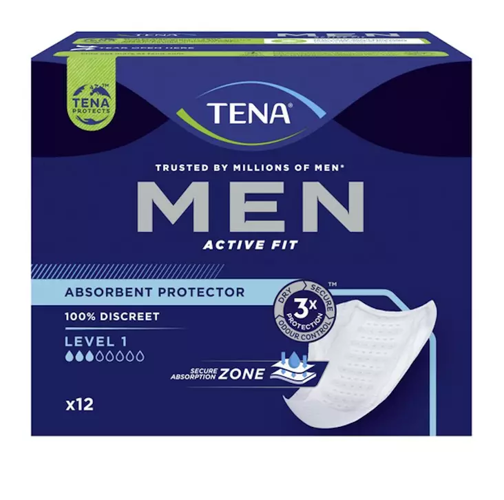 Tena Men inkontinenssisuoja Level 1 12kpl - Inkotinenssisuojat - 7322540426335 - 1