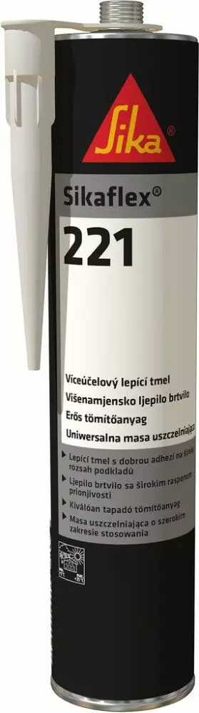 Tiivistemassa Sikaflex-221 musta 300ml - Liimamassat ja asennusliimat - 7611237012235 - 1