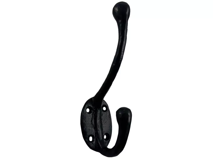 Vaatekoukku Jalmari 2kpl musta - Koukut ja naulakot - 6414671084445 - 1