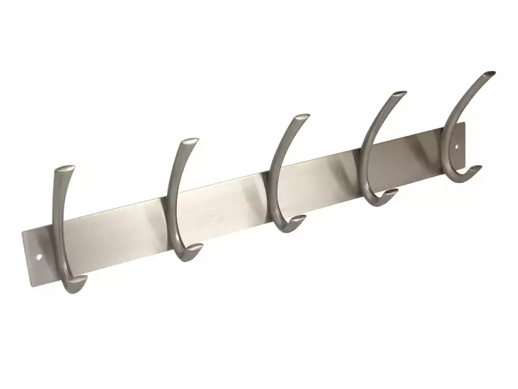 Vaatenaulakko 5-koukkua 458mm RST - Koukut ja naulakot - 6414675118115 - 1