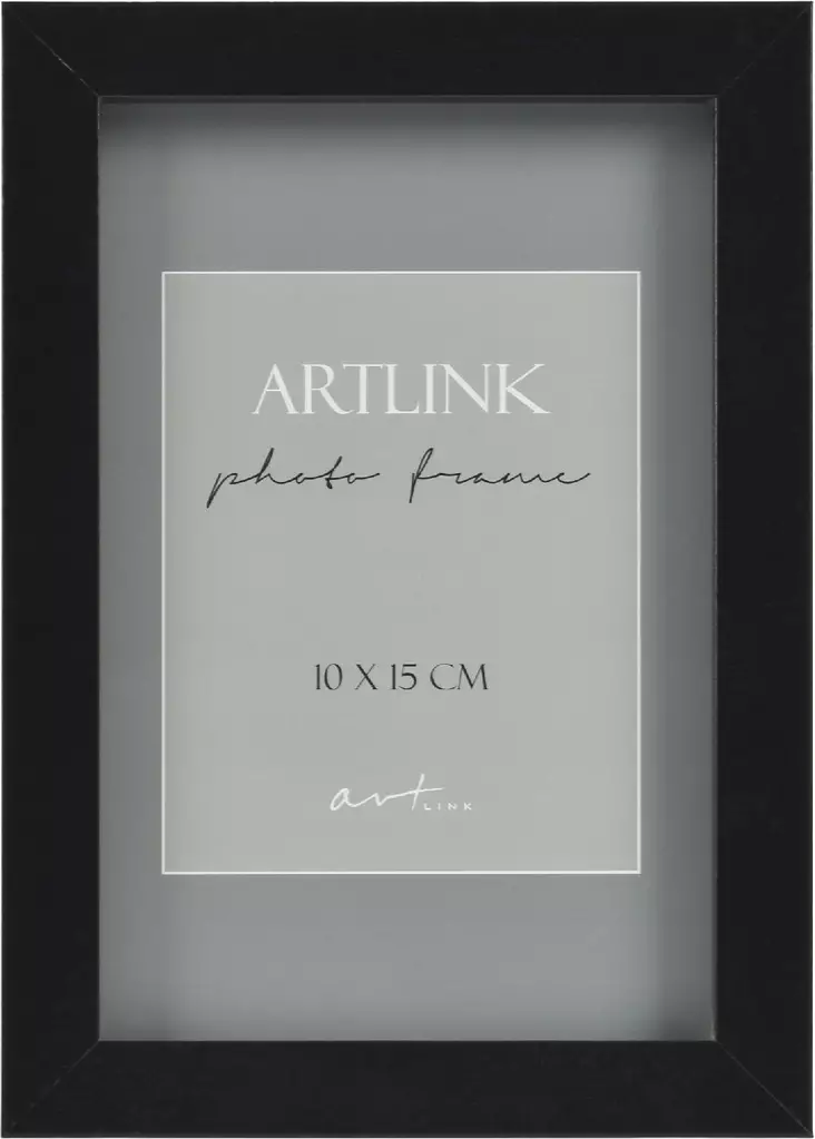 Valokuvakehys nina mdf 10x15cm musta - Taulut ja kehykset - 4740100452045 - 1