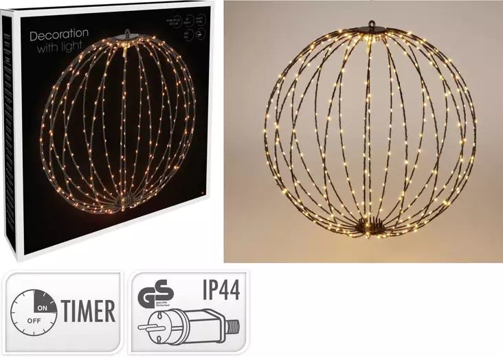 Valopallo led240 40cm lämminvalkoinen - Jouluvalot - 8721461203565 - 1