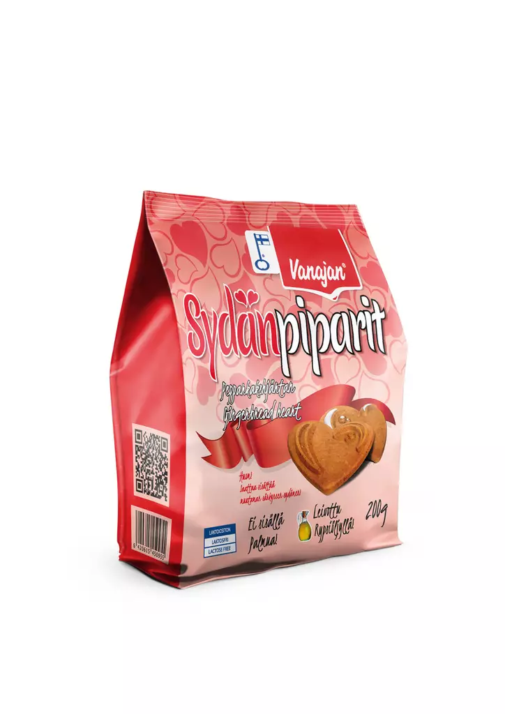 Vanajan sydän piparit 200g - Keksit - 6420615450955 - 1