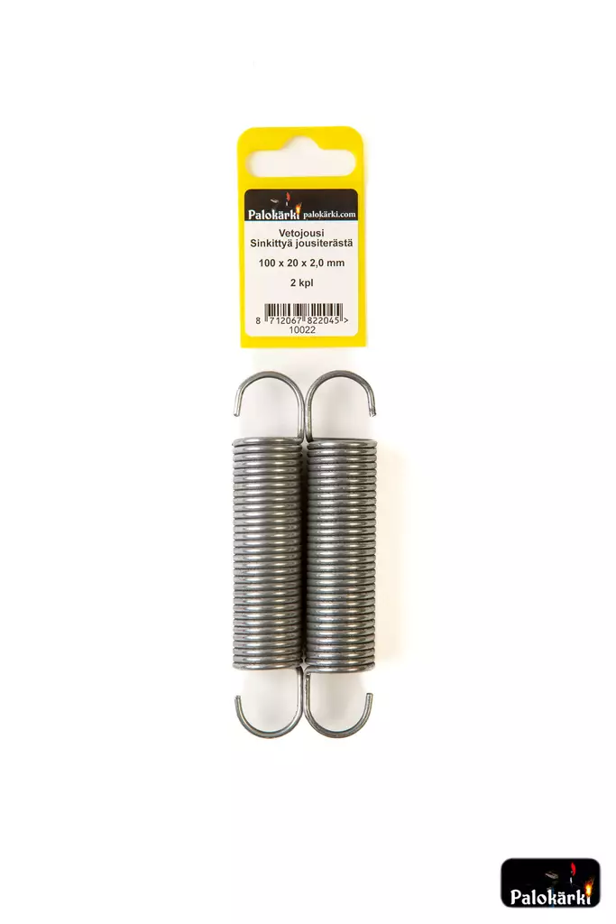 Vetojousi sinkittyä jousiterästä 100x20x2,0mm 2kpl - Muut kiinnitystarvikkeet ja lajitelmat - 8712067822045 - 1