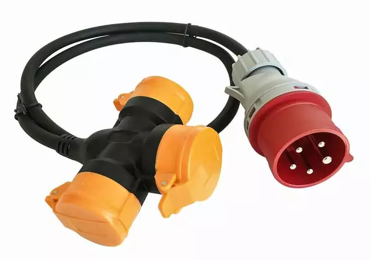 Voimavirta-adapteri 16A uros - Voimavirtakytkentä - 6438140270825 - 1