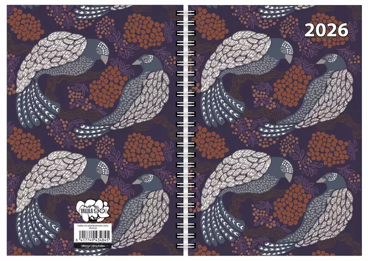 Vuosikalenteri 2026 Vallila A5 Viserrys - Kalenterit - 6417749434845 - 1