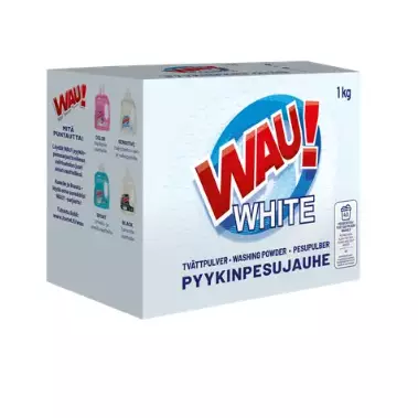 Wau Pyykinpesujauhe valkopyykille 1kg - Pyykinpesu- ja huuhteluaineet - 6419642132255 - 2