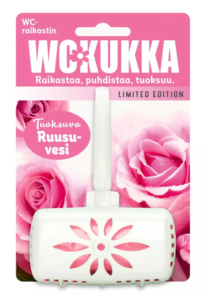 Wc-Kukka raikastin 50g Ruusuvesi - Ilmanraikastimet ja wc-raikastimet - 6412203102315 - 1