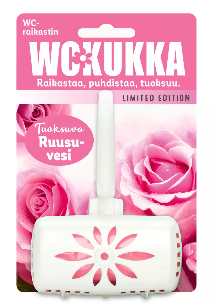 Wc-Kukka raikastin 50g Ruusuvesi - Ilmanraikastimet ja wc-raikastimet - 6412203102315 - 1