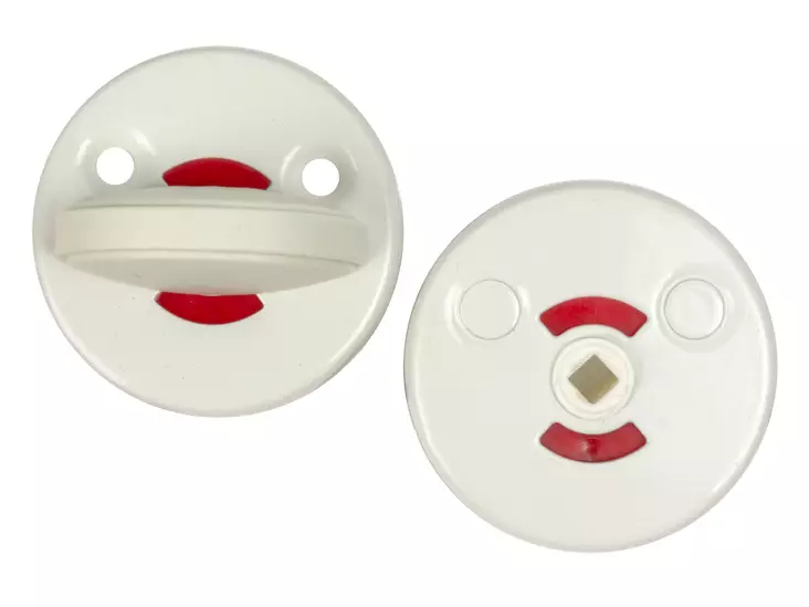 Wc-vääntönuppi valkoinen - Ovenkahvat ja helat - 6414671061545 - 1