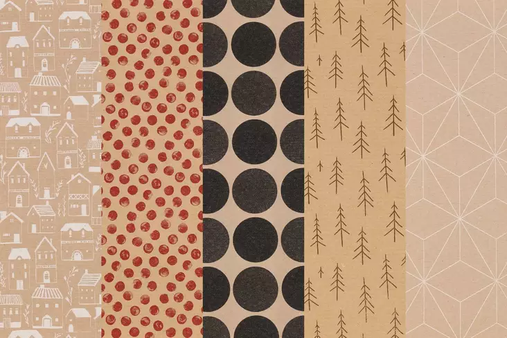 Winteria lahjapaperi 70cm x 5 m - Lahjapaperit ja lahjakassit - 6410416012995 - 12