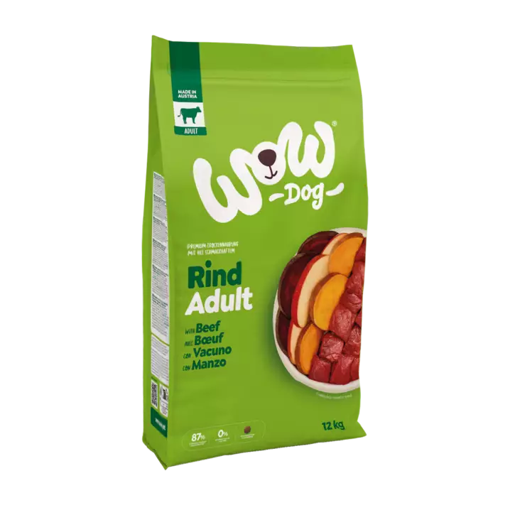 WOW Dog Adult Nautaa 12kg - Koiran kuivaruoat - 9120134040725 - 1