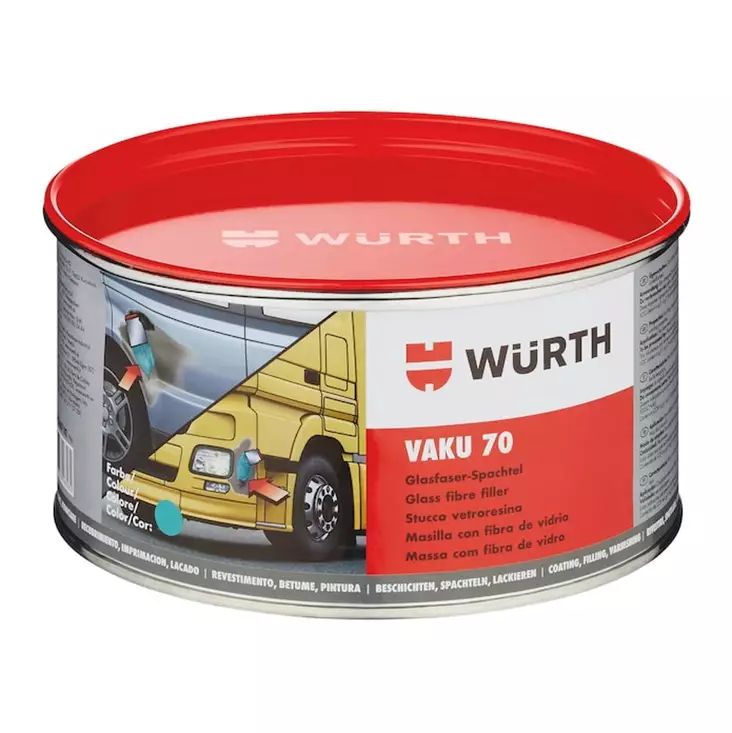 Wurth Vaku lasikuitupakkeli 2kg - Paikkaus- ja korjausaineet - 4045989565955 - 1