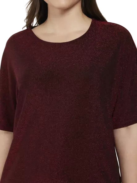 Ciso kimalle T-paita punainen S/38 - Naisten paidat ja puserot - 5713242159966 - 2