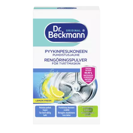 Dr Beckmann 250g Pyykinpesukoneen puhdistusjauhe - Erikoispesuaineet - 4008455427416 - 2