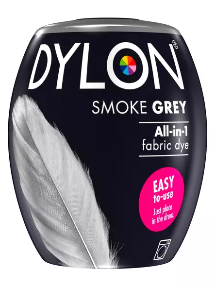 Dylon tekstiiliväri smoke grey 65 350g - Konetekstiilivärit - 7332531092326 - 1