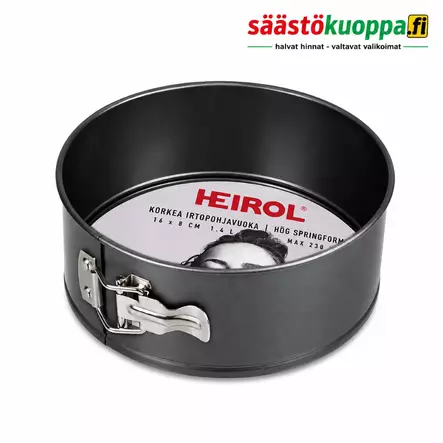 Heirol irtopohjavuoka korkea 16x8cm 1,4l - Leivontatarvikkeet - 6419287312166 - 1