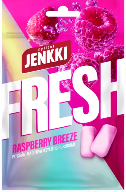 Jenkki Fresh Raspberry Breeze 35g - Purukumit - 6420256912706 - 1