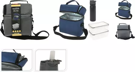 Kylmälaukku sininen/harmaa - Kylmälaukut,kylmäkallet ja jääpalamuotit - 8720573915366 - 1