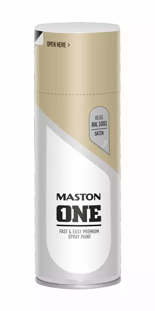 Maston ONE Satiini Beige spraymaali - Spraymaalit - 6412490022976 - 2