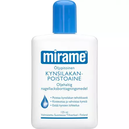 Mirame öljypitoinen kynsilakanpoistoaine - Kynsitarvikkeet - 7310619090006 - 1