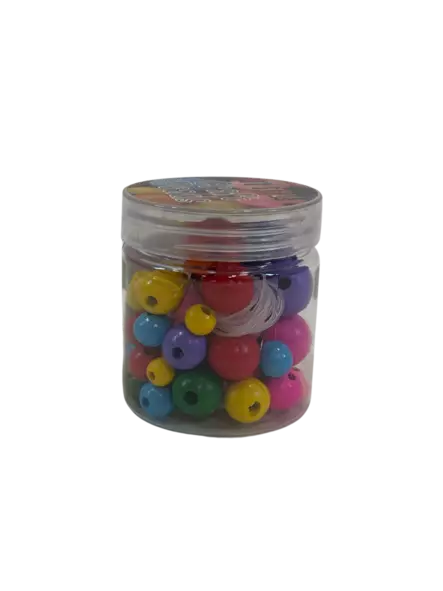 MyStyle värilliset puuhelmet - Askarteluhelmet - 6416570047026 - 1