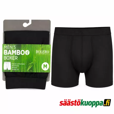 Nordsox bambuboxerit black L - Miesten alusasut - 6438159950176 - 1