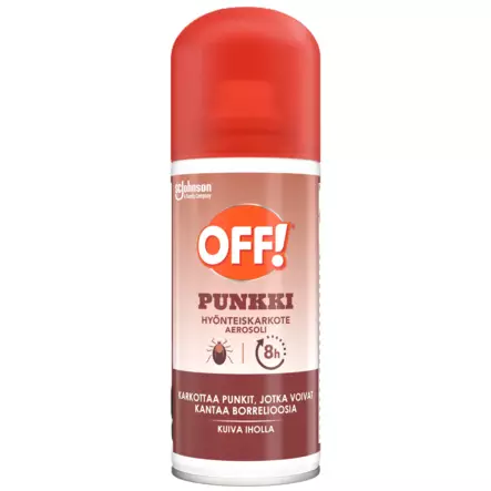 Off punkkikarkoite aerosoli 100ml - Tuhoeläinten ja rikkakasvien torjunta - 5000204385816 - 1