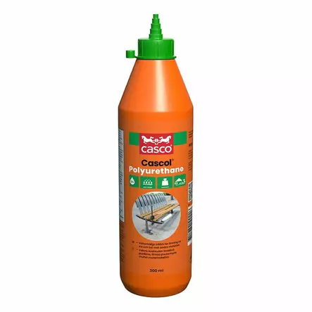 Polyuretaaniliima D4 Casco Cascol 300ml väritön - Puuliimat - 7311980100226 - 1