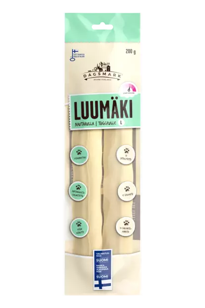 Pururulla Luumäki 200 g nautarulla L - Koiran luut - 6430066380756 - 1