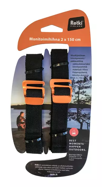 Retki monitoimihihna 2 x 150cm - Muut retkeilyvälineet - 6430066036776 - 2