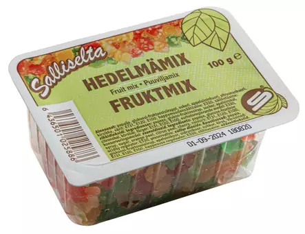 Salliselta hedelmämix 100g - Kuivatuotteet ja leivonta - 6436501025886 - 1