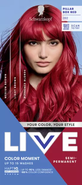 Schwarzkopf Live UB 92 Pillar Box Red - Hiusvärit - 7332531132206 - 1