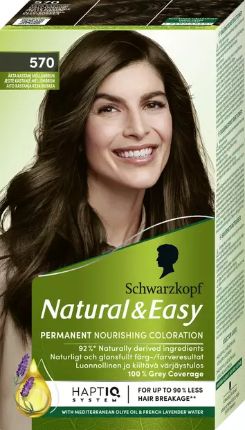 Schwarzkopf natural&easy hiusväri 570 - Hiusvärit - 7332531094856 - 1