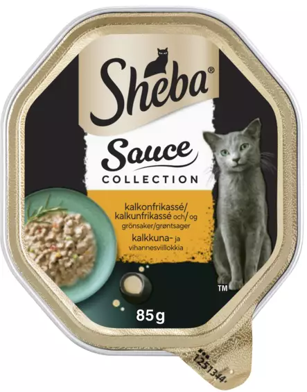 Sheba Sauce Collection Kalkkunapata 85g - Kissan märkäruoat - 3065890122536 - 1