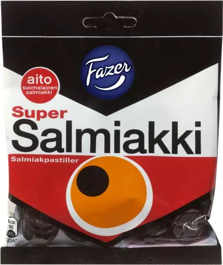 Super Salmiakki Fazer U 80g - Karkit - 6411401037696 - 1