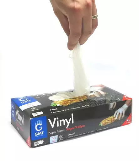 VINYYLIKÄSINE S 1000kpl/LTK Kertakäyttöinen kumihanska - Suojakäsineet - 6438159088046-6 - 2