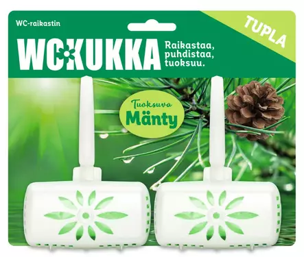 WC Kukka wc-raikastin 2x50g Mänty - Ilmanraikastimet ja wc-raikastimet - 7310619186006 - 1