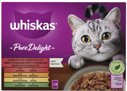 Whiskas 1+ PureDelight Perinteiset 12x85 - Kissan märkäruoat - 5900951302466 - 1