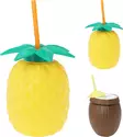 Ananas/kookos juomamuki pillillä - Mukit ja kahvikupit - 8720573989596 - 2