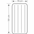 Intex vara- / retkivuode 76x191x25 cm - Makuualustat ja ilmapatjat - 6941057412436 - 5