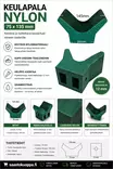 Keulapala nylon 75x135mm vihreä - Venetelat, kölirullat ja vinssit - 6438159097116 - 2
