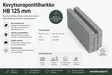 Kevytsoraponttiharkko HB 125mm - Pihakivet ja laatat - 6419249008496 - 2