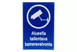 Kyltti kameravalvonta 20x30cm pvc - Kyltit, opasteet ja numerot - 6438168096056 - 1
