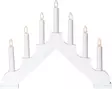 Kynttelikkö led valkoinen 7-valoa - Jouluvalot - 6438168110066 - 1